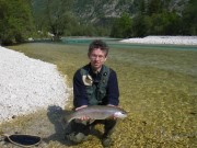 Michael and trophy rainbow trout