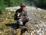 Rainbow from small stream