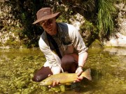 Small stream Marble trout, Spring