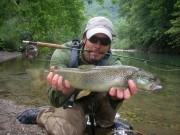 Santeri and Co. Marble trout. Aug.