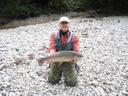 Mike and monster rainbow trout 2010